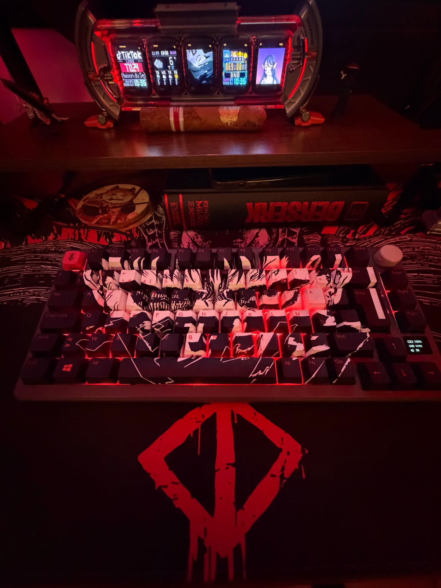Set de keycaps limité inspiré de Berserk (AZERTY)